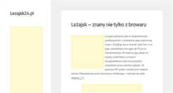 Desktop Screenshot of lezajsk24.pl